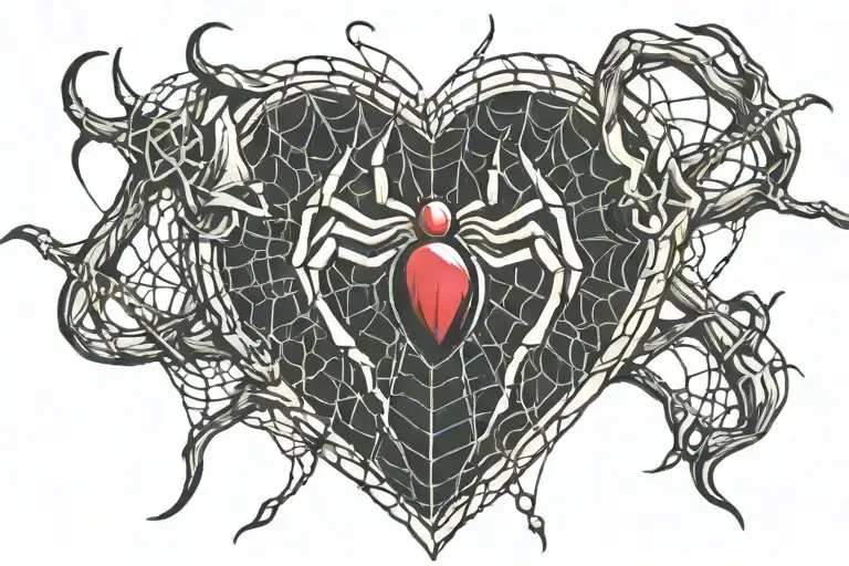 Heart Spider Web