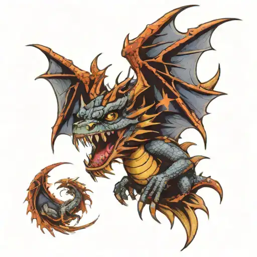 Dragon With Ozzy Osbourne Face