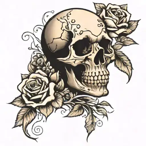 Skull And Roses