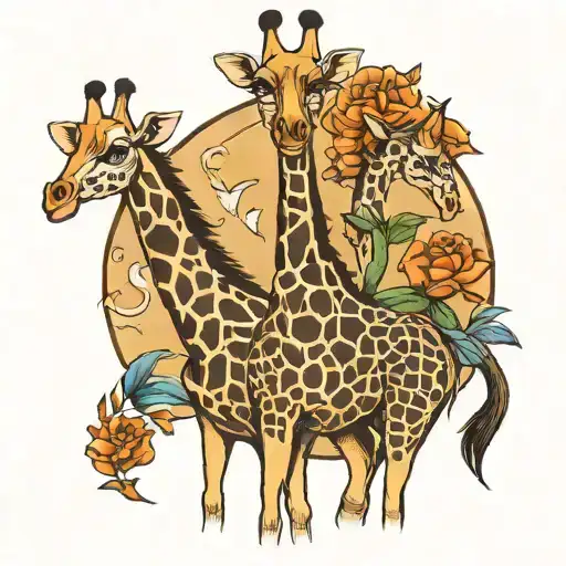 Three Giraffes Western