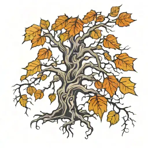 Dead Tree With New Leaf