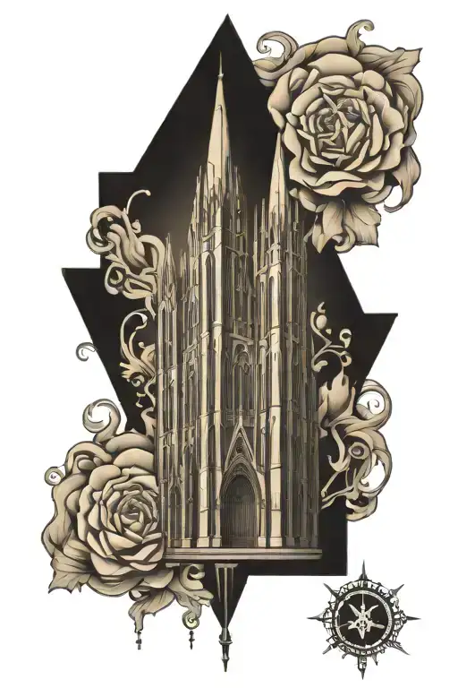 Tall Gothic Cathedral