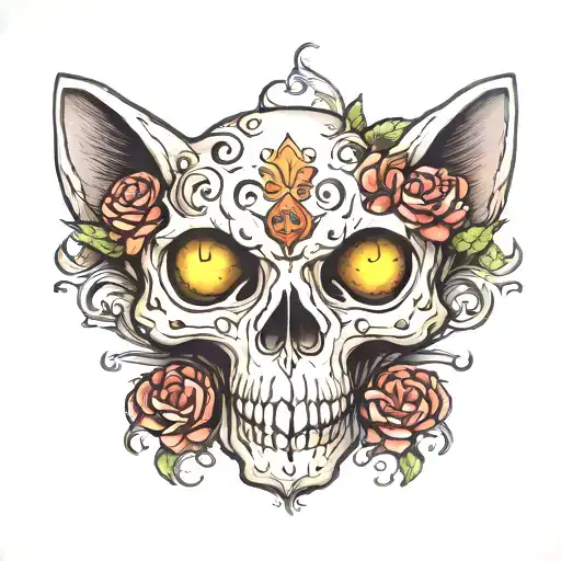 Cat Skull Soft Shading