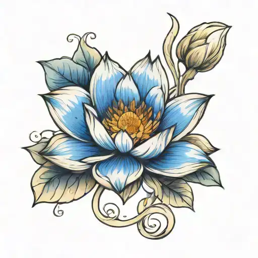 Blue Lotus Flower Coming