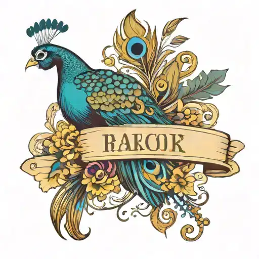 Name And Peacock Feather Transforming