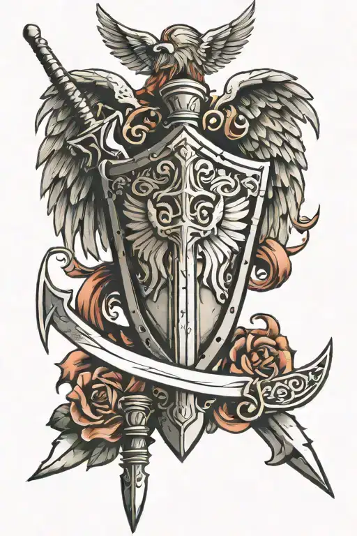 Winged Sword And Shield