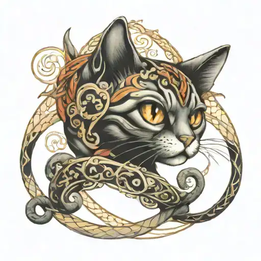 Cat With Infinity Sign