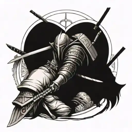 Templar And Samurai Back