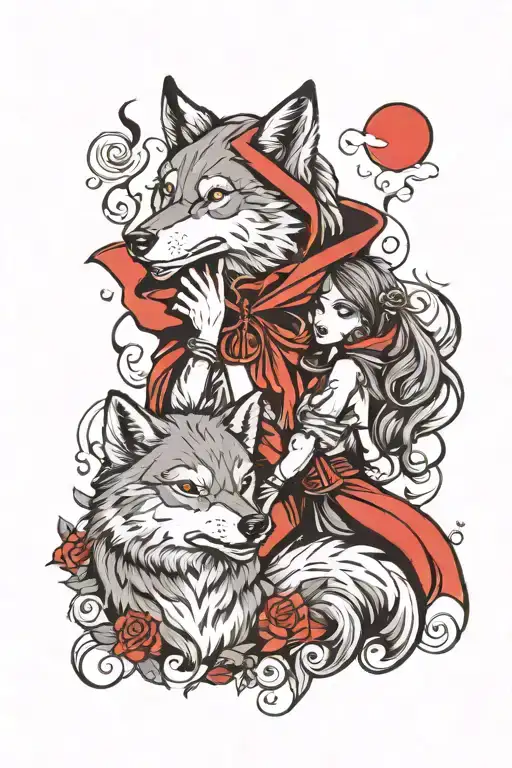 Wolf And Red Riding Hood