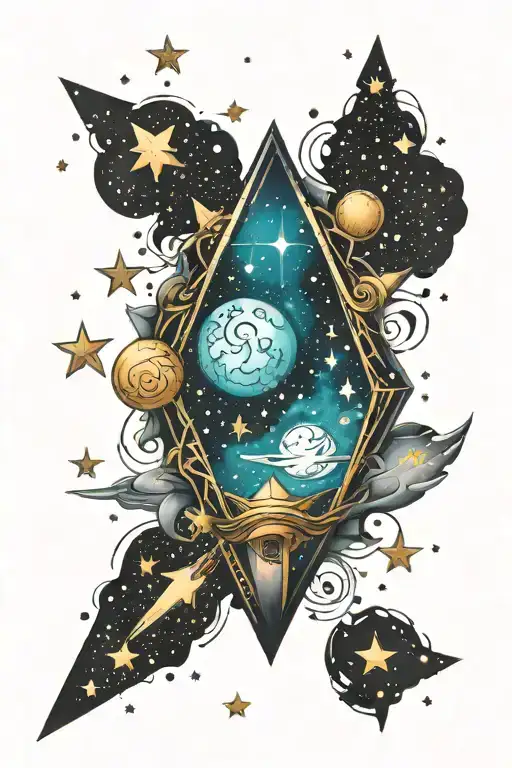 Galaxy Filled With Stars Shining