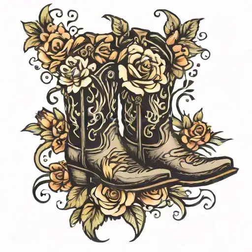 Cowboy Boot Flowers