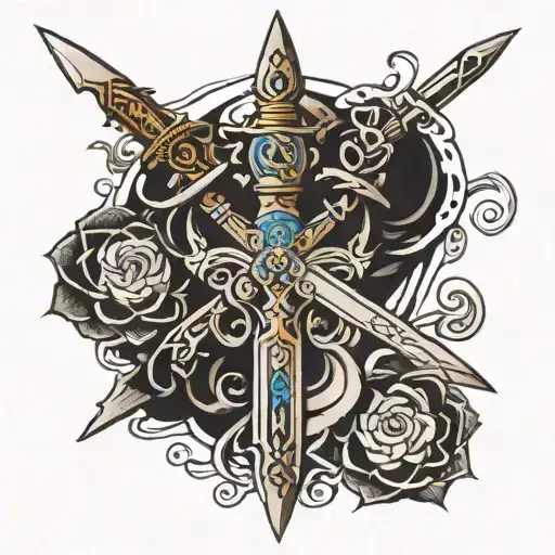 Ataraxia Sword Resilience Symbol Intertwined