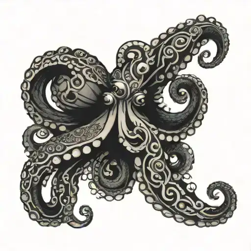 Octopus And Mandala
