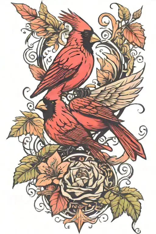 Cardinal And Fairy