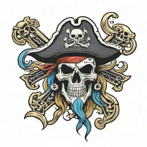North Carolina Pirate Skull