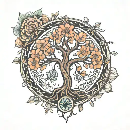 Mandala Tree Growing