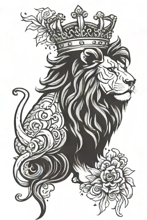 Lion With A Crown