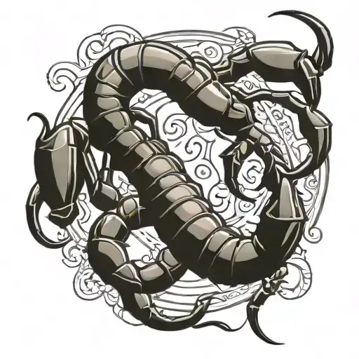 Scorpion With Word F