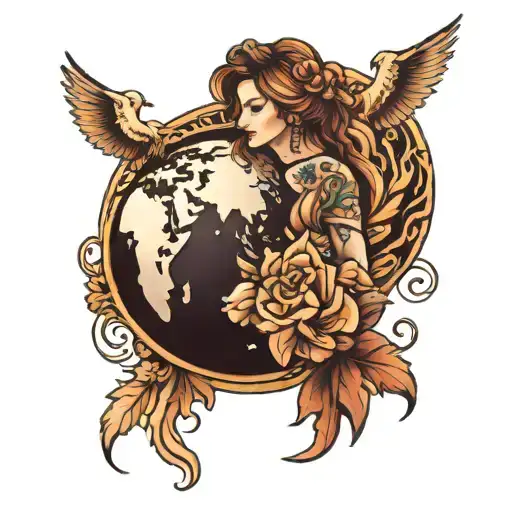 Name Alin Diann Ana Holding A Globe