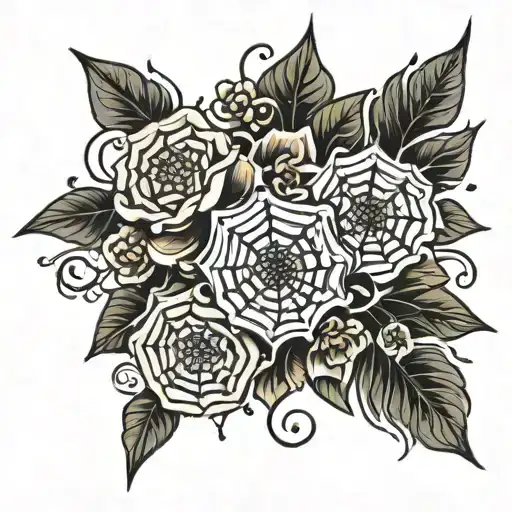 Spider Web Flower Bouquet