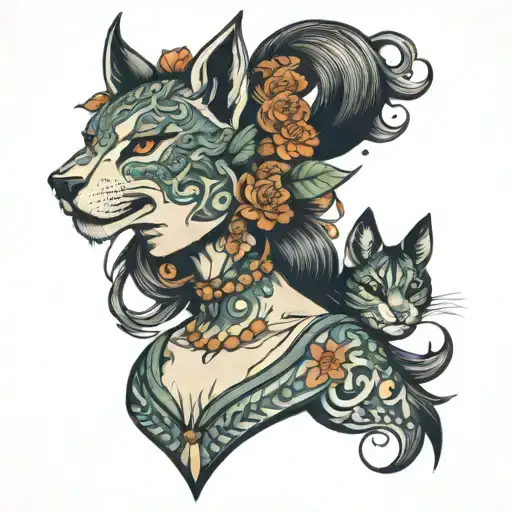 Cheerful And Confident Powerful Animal Woman