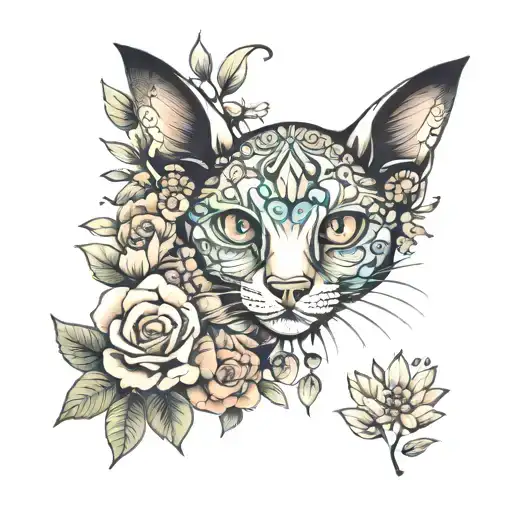 Mysterious Animal Surrounded By Flowers