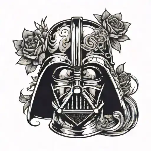 Darth Vader But His Mask Is Broken