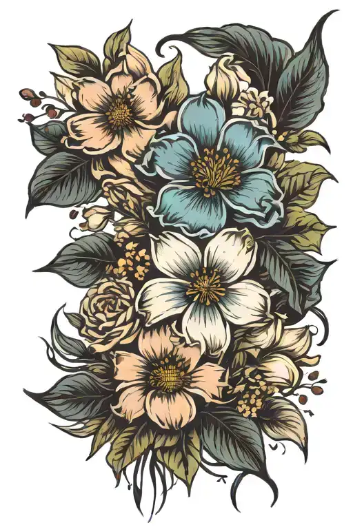 Birth Flower Bouquet