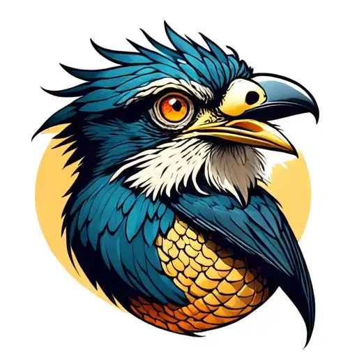 Bird With Snake Eyes