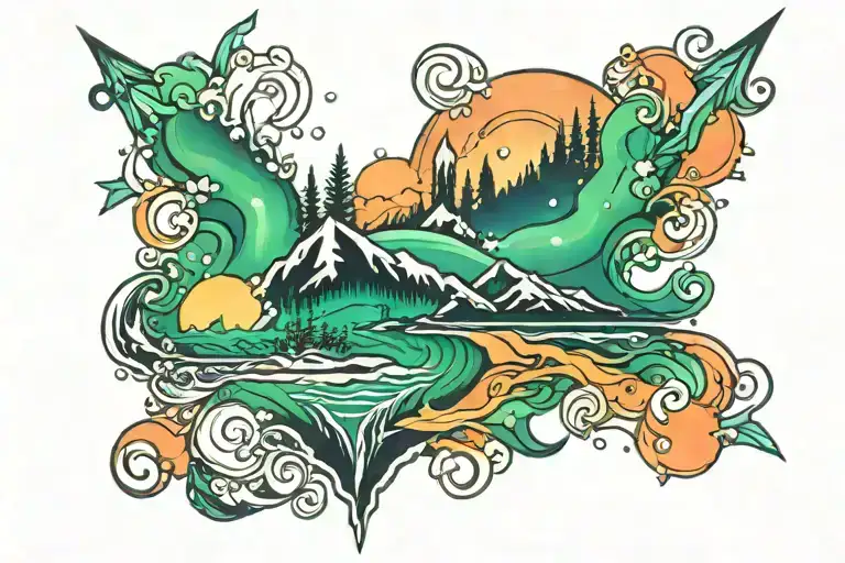 Northern Lights Background