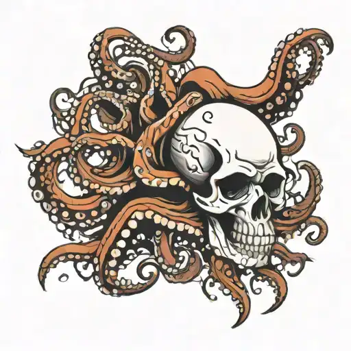Skull And Octopus