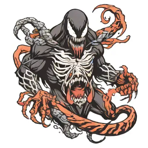 A Monster That Looks Like Venom With A Sentence
