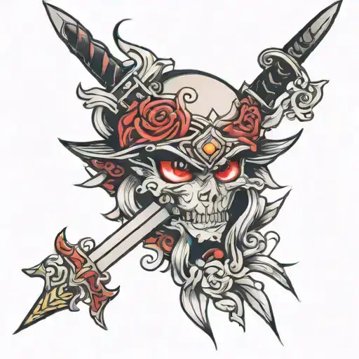 Sword Piercing Red Eyes