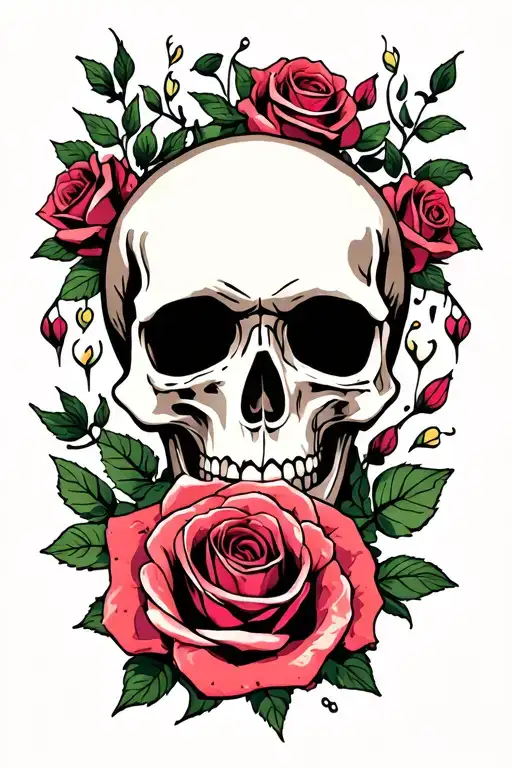 Skull And Roses