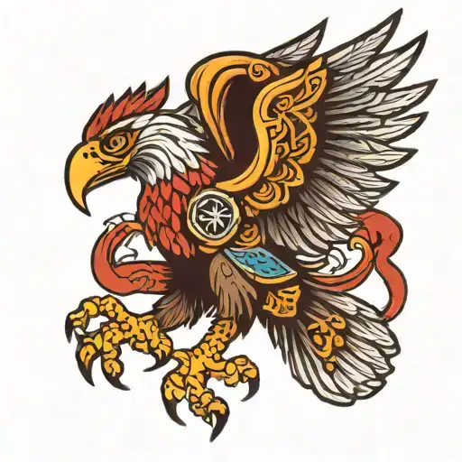 Serbian Eagle Soaring