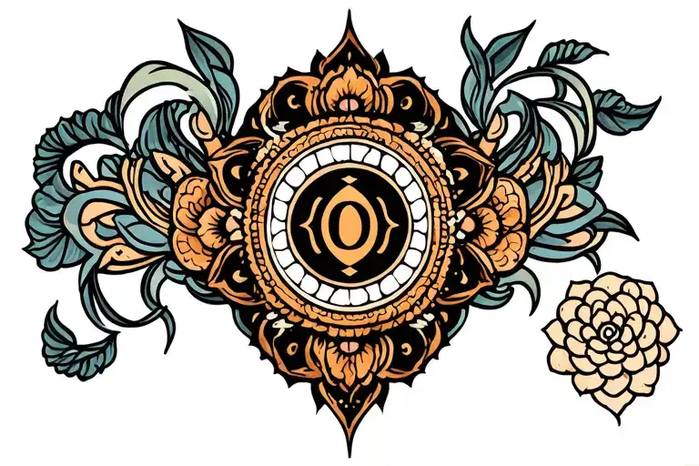 Sanskrit Symbol Incorporating Elements