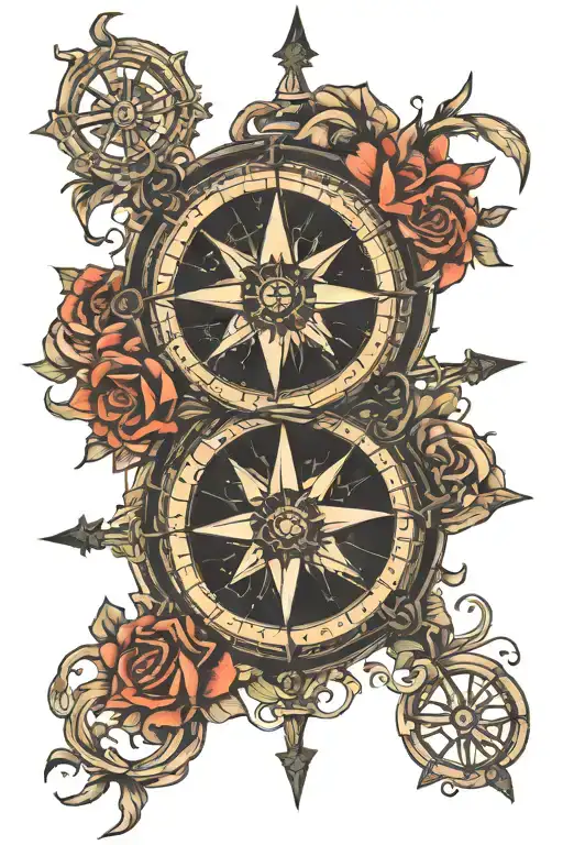 Naval Compass Intertwined