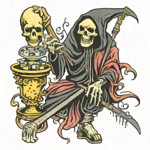 Grim Reaper Doing Drugs