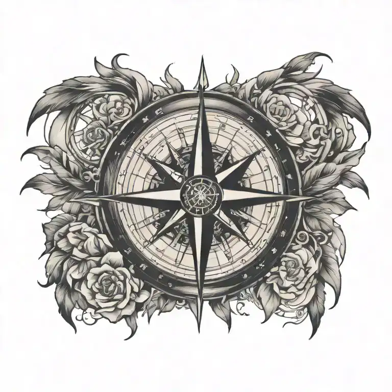 Compass Pointing South