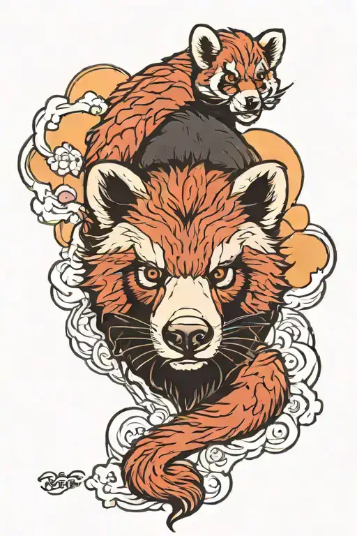 Bison Sunset Red Panda