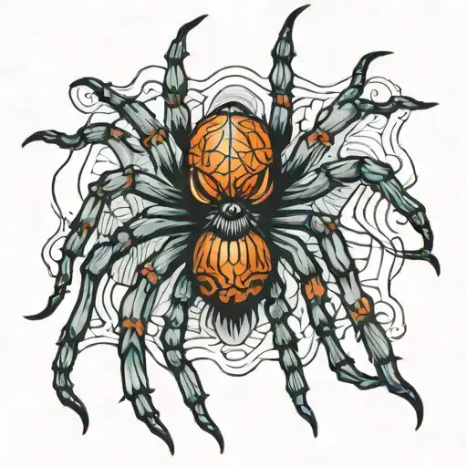 Scary Spider On Chest