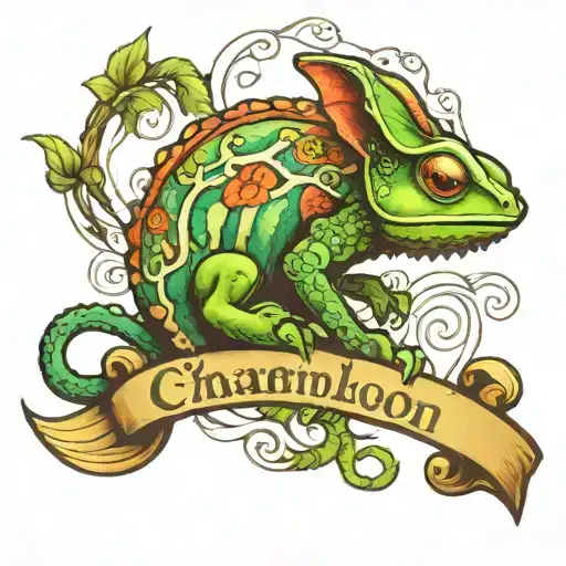 Chameleon And Infinity Symbol