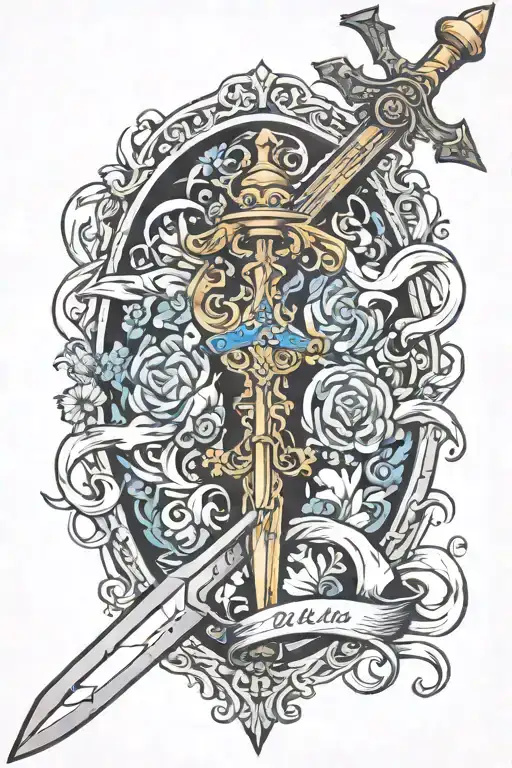 Child Birth Sword In The Stone Excaliber Sword