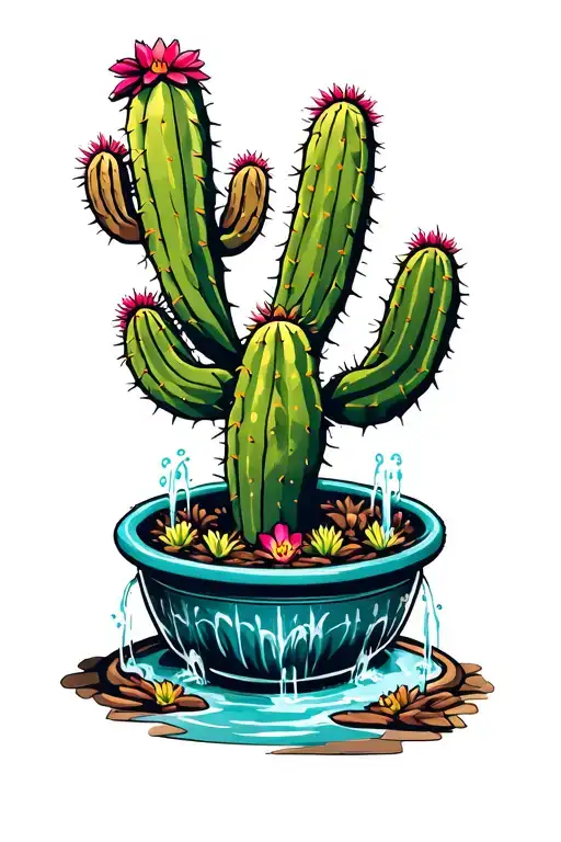 Arizona Valleywide Fountain Cactus