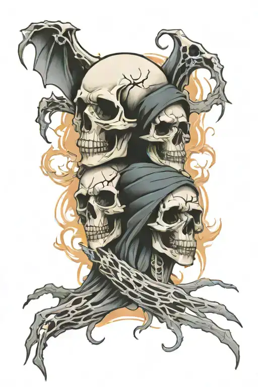 Ghost And Skull Sleeve