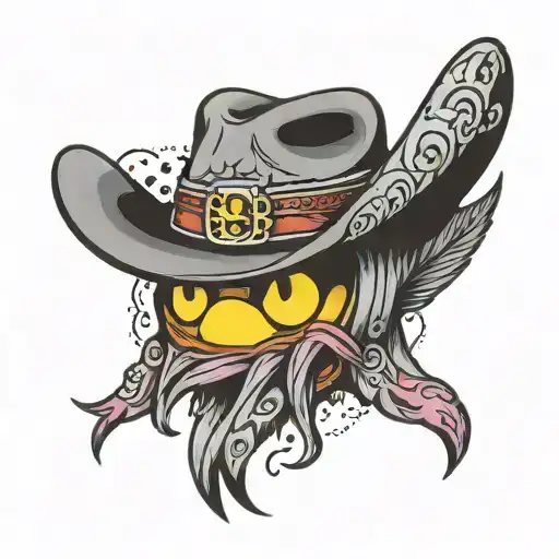 Pacman Ghost Cowboy Hat