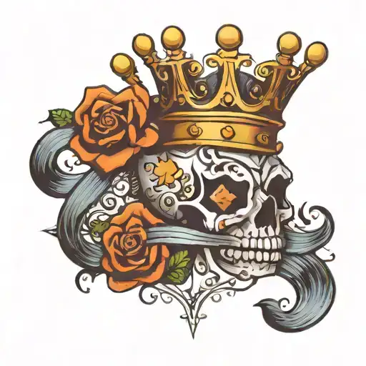 X With A Crown Hanging On It