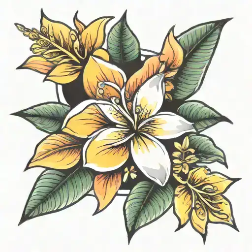 Plumeria And Star