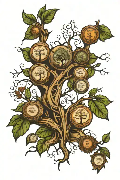 Family Tree With Dates Incorporated