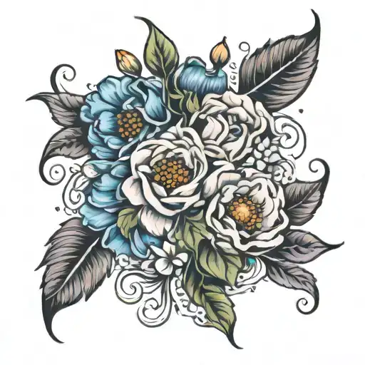 Birth Flower Intertwined